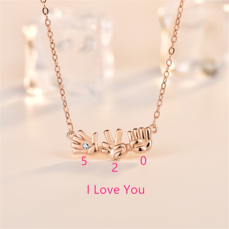2 Colors 2020 Korean Fashion Rock Paper Scissors 520 I Love You Pendant Necklace Rose Golden Sliver Creative Christmas Present
2 Colors 2020 Korean Fashion Rock Paper Scissors 520 I Love You Pendant Necklace Rose Golden Sliver Creative Christmas Present