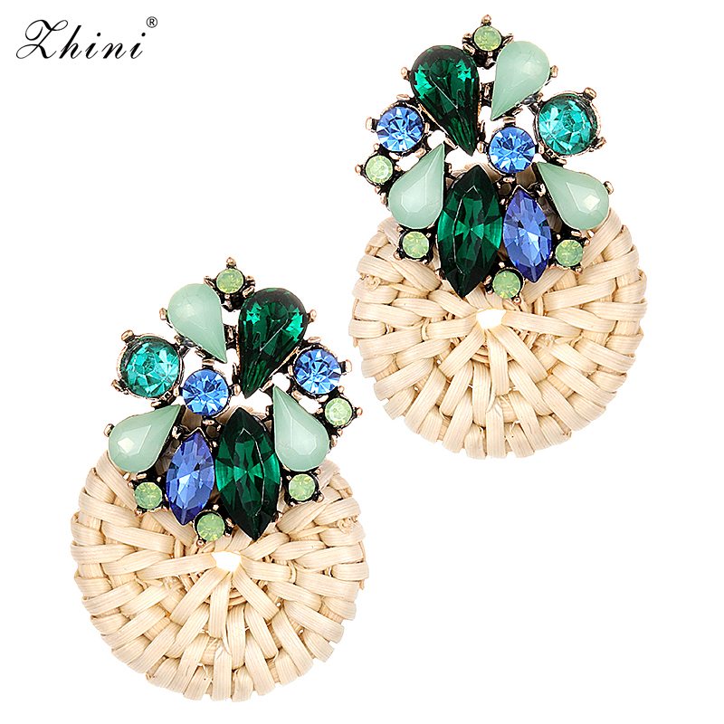 ZHINI Geometric Wooden Drop Dangle Earrings Women Hot Sale Boho Crystal Rattan Wedding Gifts Earrings Fashion Statement Jewelry
ZHINI Geometric Wooden Drop Dangle Earrings Women Hot Sale Boho Crystal Rattan Wedding Gifts Earrings Fashion Statement Jewelry