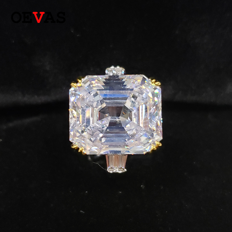 OEVAS Sparkling 14*16mm Created Moissanite Ring For Women Top Quality 100% 925 Sterling Silver 30 Topaz Party Fine Jewelry
OEVAS Sparkling 14*16mm Created Moissanite Ring For Women Top Quality 100% 925 Sterling Silver 30 Topaz Party Fine Jewelry