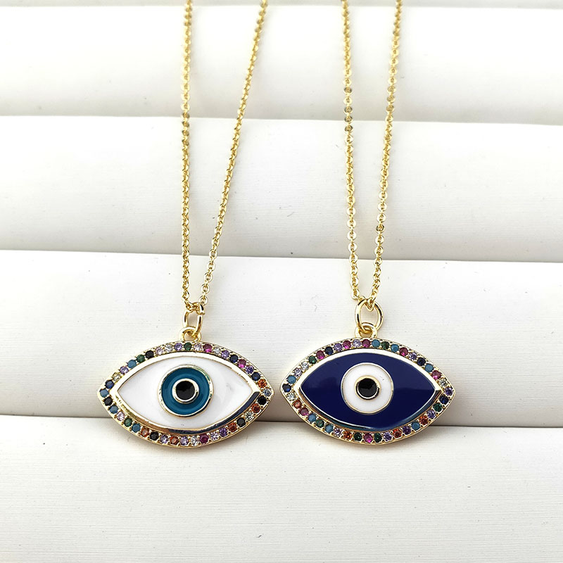 10Pcs Fashion Enamel Eye Cubic Zirconia Micro Pave Charm Necklaces Turkey Lucky Pendant For Women Jewelry Gift 466
10Pcs Fashion Enamel Eye Cubic Zirconia Micro Pave Charm Necklaces Turkey Lucky Pendant For Women Jewelry Gift 466