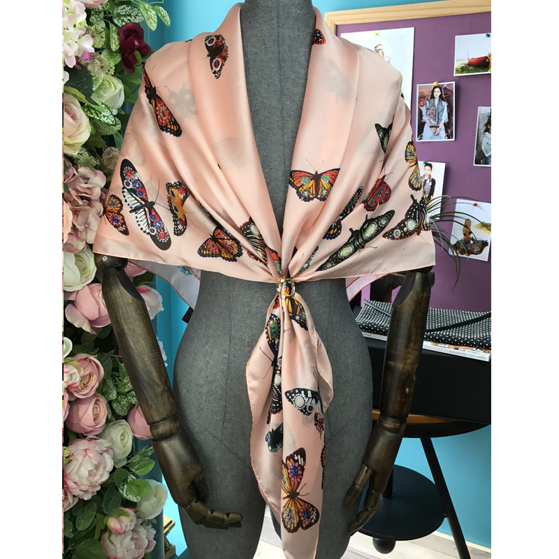 2020 NewFashion Women Scarf yellow butterfly Hijab Silk Satin Shawl Scarfs Foulard Square Head Scarves Wraps
2020 NewFashion Women Scarf yellow butterfly Hijab Silk Satin Shawl Scarfs Foulard Square Head Scarves Wraps