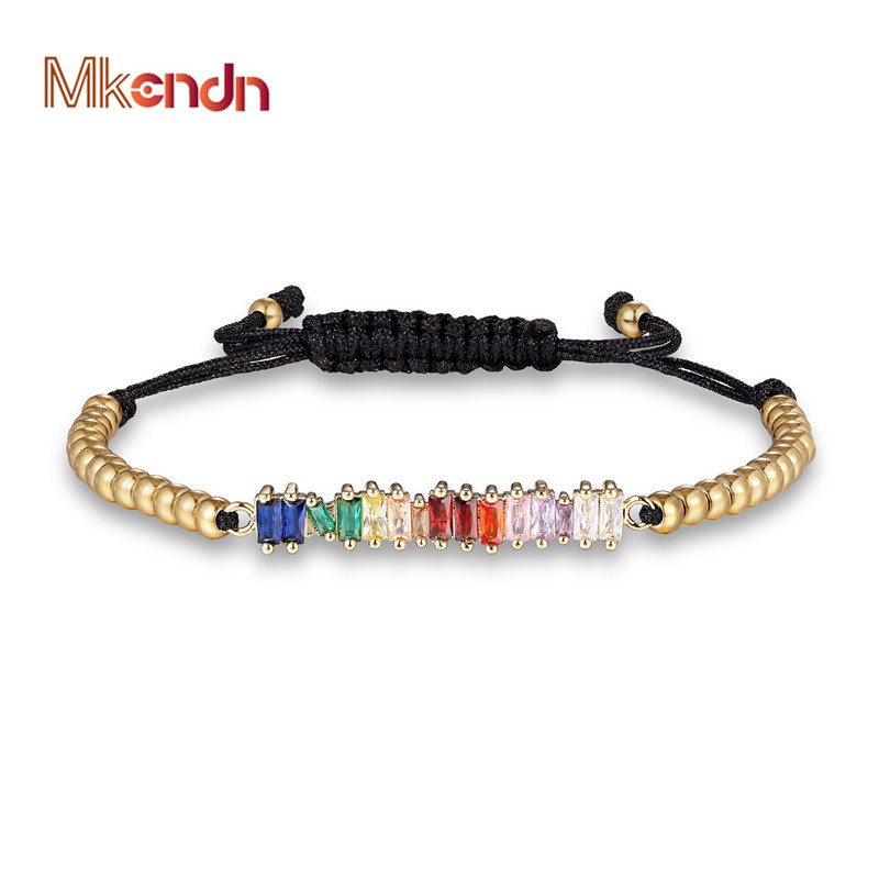MKENDN New Fashion Colorful CZ Adjustable Women Bracelet 4mm Trendy Handmade Weave Charm Beads Bracelet For Women Jewelry Gift
MKENDN New Fashion Colorful CZ Adjustable Women Bracelet 4mm Trendy Handmade Weave Charm Beads Bracelet For Women Jewelry Gift