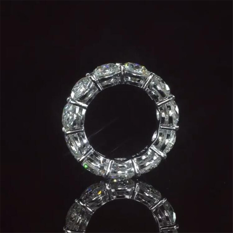 Choucong New Unique Cocktail Luxury Jewelry 925 Sterling Silver Large Round Cut Topaz CZ Diamond Dragon Claw Women Wedding Bridal Ring Gift