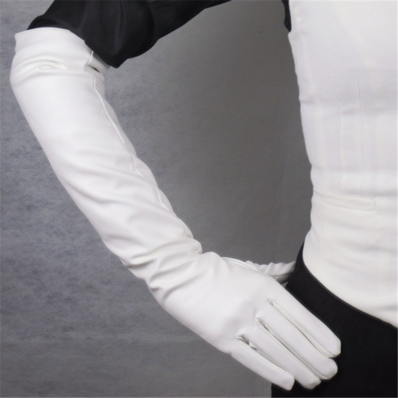 Five Fingers Gloves Long Leather 50cm Lady Emulation Sheepskin PU White Silky Lined Warm Slim Hand Women WPU83
Five Fingers Gloves Long Leather 50cm Lady Emulation Sheepskin PU White Silky Lined Warm Slim Hand Women WPU83