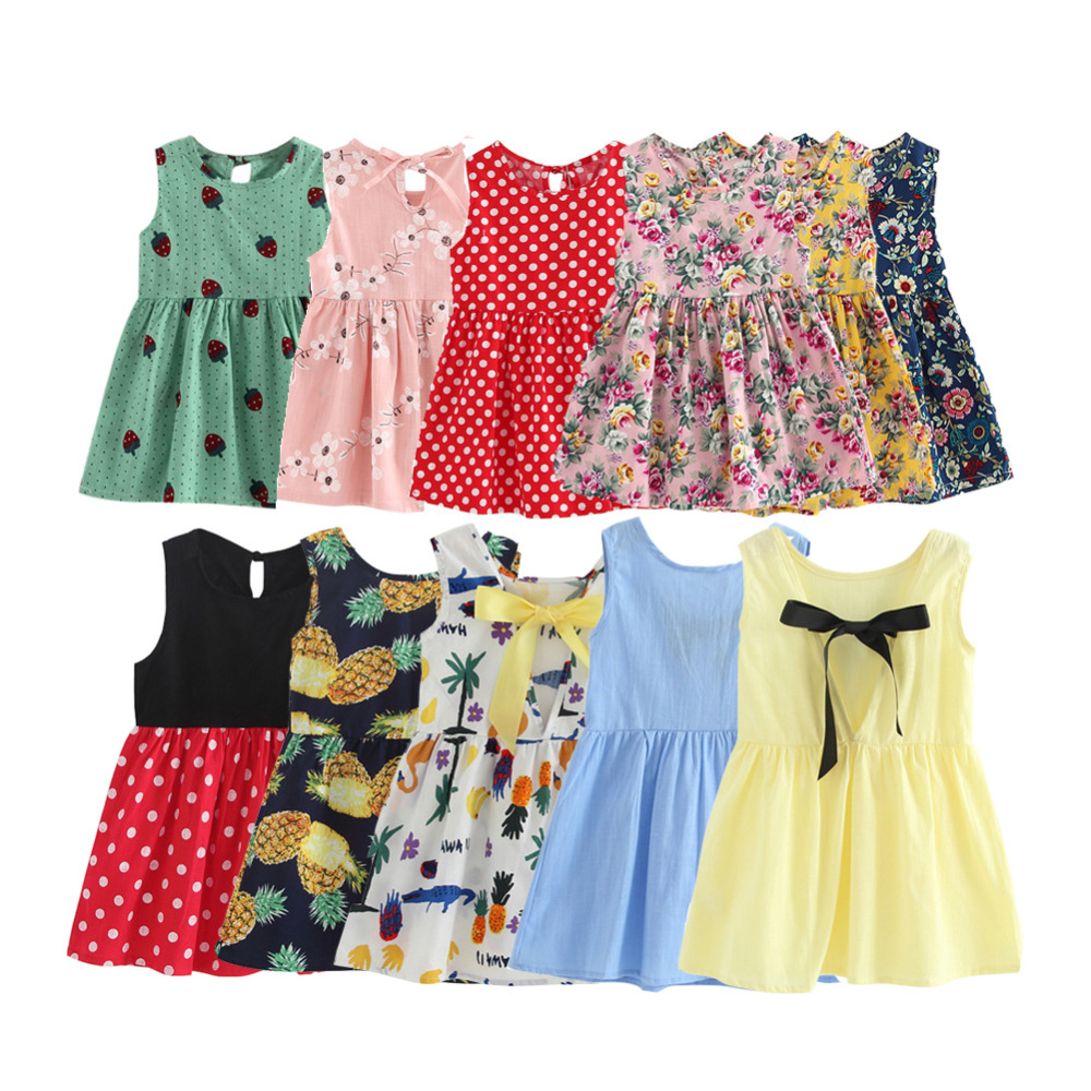 Children Dresses Kids Girl Sleeveless Flower Print Cotton and Linen floral Dress Baby Spring Summer dresses for girls
Children Dresses Kids Girl Sleeveless Flower Print Cotton and Linen floral Dress Baby Spring Summer dresses for girls