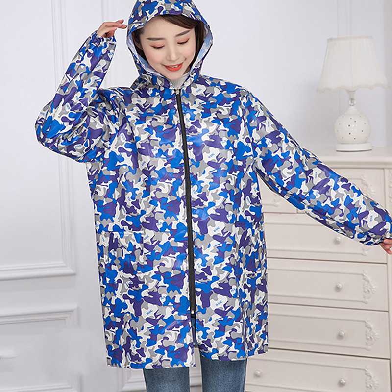 Aprons Fashion Waterproof Kitchen Apron Unisex Long Sleeve Gown Camouflage Oil-proof Men Adult OverallsZipper Household Clothes