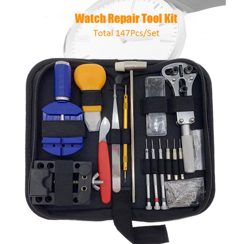147pcs Clock Screwdriver Watch-Tools Remover Spring-Bar-Repair Watch Repair tool Kit Watch Link Pin Remover Case Opener
147pcs Clock Screwdriver Watch-Tools Remover Spring-Bar-Repair Watch Repair tool Kit Watch Link Pin Remover Case Opener