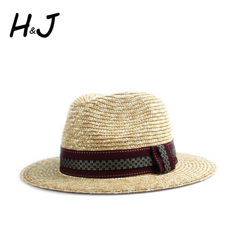 Women Wheat StrawSun Hat Summer Lady Wide Brim Boater Panama Beach Sunhat With Fashion Riibbon Band Size 56-58CM, C1
Women Wheat StrawSun Hat Summer Lady Wide Brim Boater Panama Beach Sunhat With Fashion Riibbon Band Size 56-58CM, C1