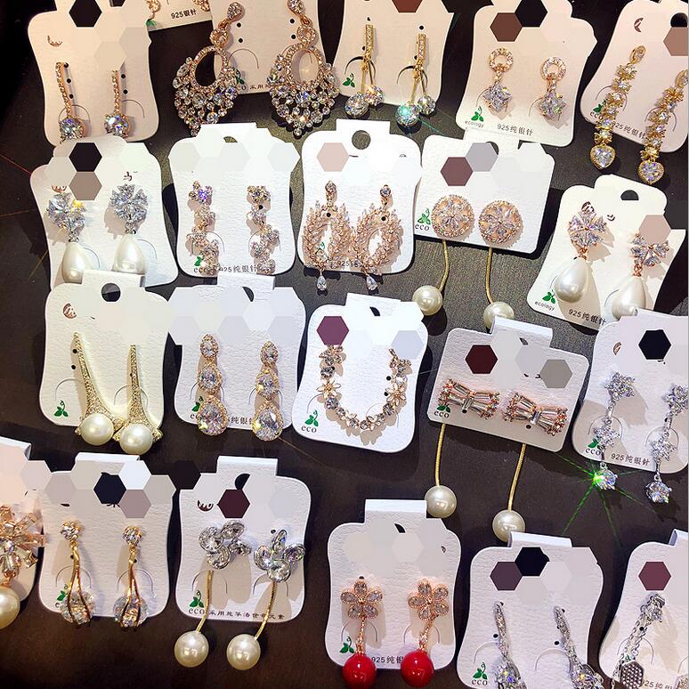 NEW Korean Style Women 925 Silver Needle Zircon Pearl Earrings Valentine's Day Girls Gift Statement Earrings Epacket Free Ship 
NEW Korean Style Women 925 Silver Needle Zircon Pearl Earrings Valentine's Day Girls Gift Statement Earrings Epacket Free Ship