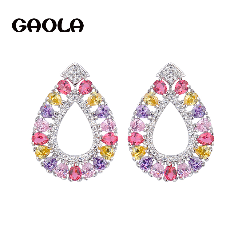 GAOLA Fashion Jewelry Waterdrop Earrings Silver Plated Cubic Zircon Stud Earring for Women Gift GLE6032
GAOLA Fashion Jewelry Waterdrop Earrings Silver Plated Cubic Zircon Stud Earring for Women Gift GLE6032