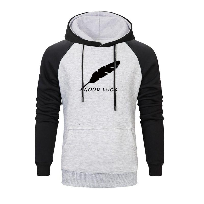 Fashion Good Luck Raglan Print Hoodies Men Feathers Hoodies Casual Winter Homme Sprotswear Hip Hop Harajuku Streetwear, Gray black 5
Fashion Good Luck Raglan Print Hoodies Men Feathers Hoodies Casual Winter Homme Sprotswear Hip Hop Harajuku Streetwear, Gray black 5
