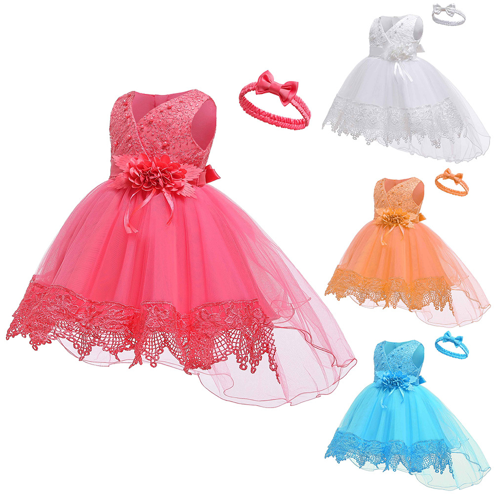 Baby Girls Dresses Applique Bead Princess Dress Toddler Girl Trailing Wedding Party Dress Birthday Ball Gown Vestidos Kids Dress, Blue
Baby Girls Dresses Applique Bead Princess Dress Toddler Girl Trailing Wedding Party Dress Birthday Ball Gown Vestidos Kids Dress, Blue