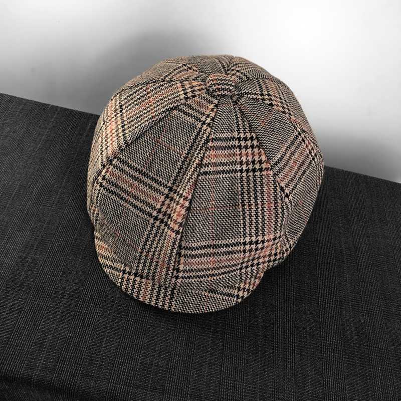 2020 Vintage Men's Cotton Blend Striped Lattice Newsboy Caps High Quality Flat Octagonal Golf Driving Hat Accessories BLM229, Khaki
2020 Vintage Men's Cotton Blend Striped Lattice Newsboy Caps High Quality Flat Octagonal Golf Driving Hat Accessories BLM229, Khaki