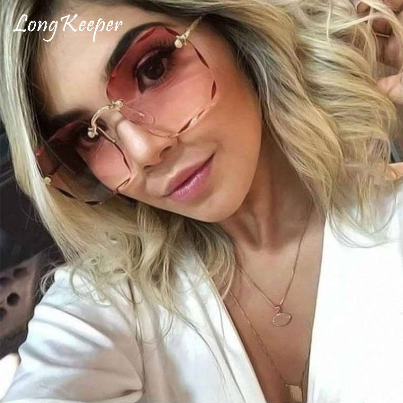 Sunglasses Fashion Brand Designer Women Summer Rimless Square Shades Sun Glasses Eyewear Sunshines Luxury Woman
Sunglasses Fashion Brand Designer Women Summer Rimless Square Shades Sun Glasses Eyewear Sunshines Luxury Woman