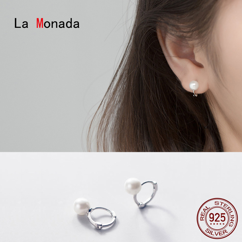 La Monada Woman Hoop Earrings Silver 925 Fine Jewelry 925 Sterling Silver Earrings For Women Hoops With Charms Synthetic Pearl
La Monada Woman Hoop Earrings Silver 925 Fine Jewelry 925 Sterling Silver Earrings For Women Hoops With Charms Synthetic Pearl