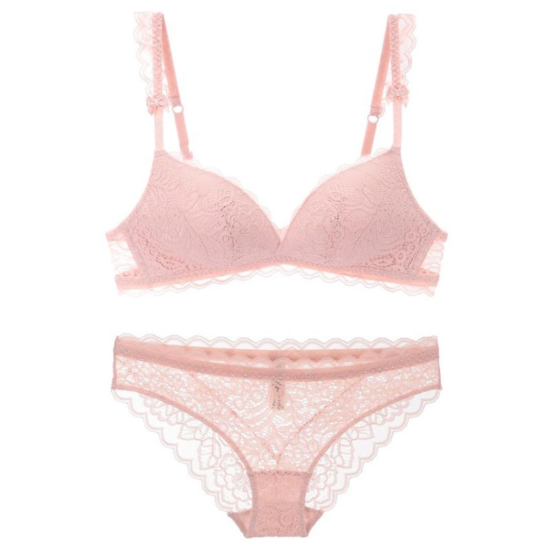 Wire Free 32-38 ABC Women's Underwear set panties Lace Bra Set Intimate women Push Up brassiere ladies Cup lingerie Briefs, Black
Wire Free 32-38 ABC Women's Underwear set panties Lace Bra Set Intimate women Push Up brassiere ladies Cup lingerie Briefs, Black