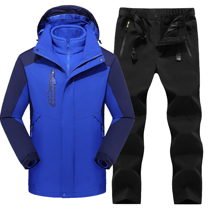 Outdoor Autumn and Winter Outdoor Jacket and Trousers Set Men Women Couples Emergency Underwear Mountaineering Brushed T, Female pink female black
Outdoor Autumn and Winter Outdoor Jacket and Trousers Set Men Women Couples Emergency Underwear Mountaineering Brushed T, Female pink female black