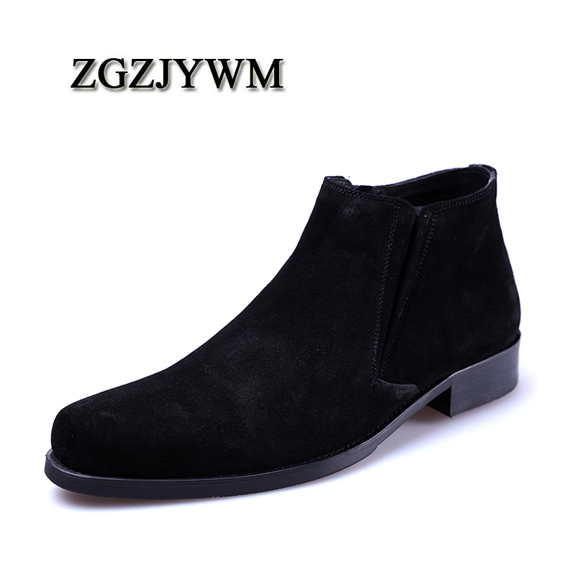 ZGZJYWM High Quality Men Zip Ankle Waterproof Rubber Casual Suede Genuine Leather Boots For Wedding Business, Black
ZGZJYWM High Quality Men Zip Ankle Waterproof Rubber Casual Suede Genuine Leather Boots For Wedding Business, Black