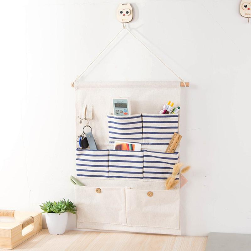 Cotton Linen Pocket Storage Hanging Bag With Hooks Door Wall Organizer For Keys Sundries Multi-purpose Hanging Storage Bag, Style 5
Cotton Linen Pocket Storage Hanging Bag With Hooks Door Wall Organizer For Keys Sundries Multi-purpose Hanging Storage Bag, Style 5
