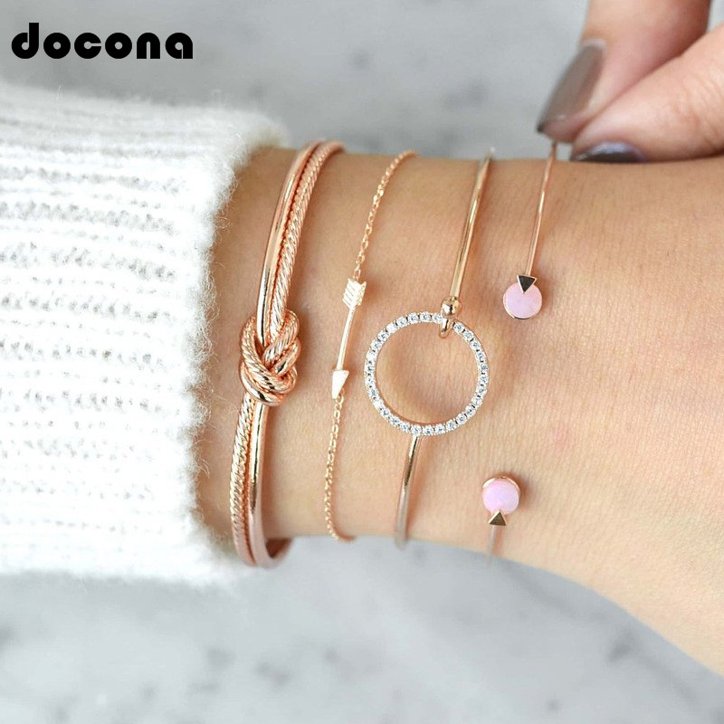 Boho Crystal Circle Bracelets Knot Pink Button Arrow Bracelet Set for Women Adjustable Opening Bangle Sets Jewelry 6501
Boho Crystal Circle Bracelets Knot Pink Button Arrow Bracelet Set for Women Adjustable Opening Bangle Sets Jewelry 6501