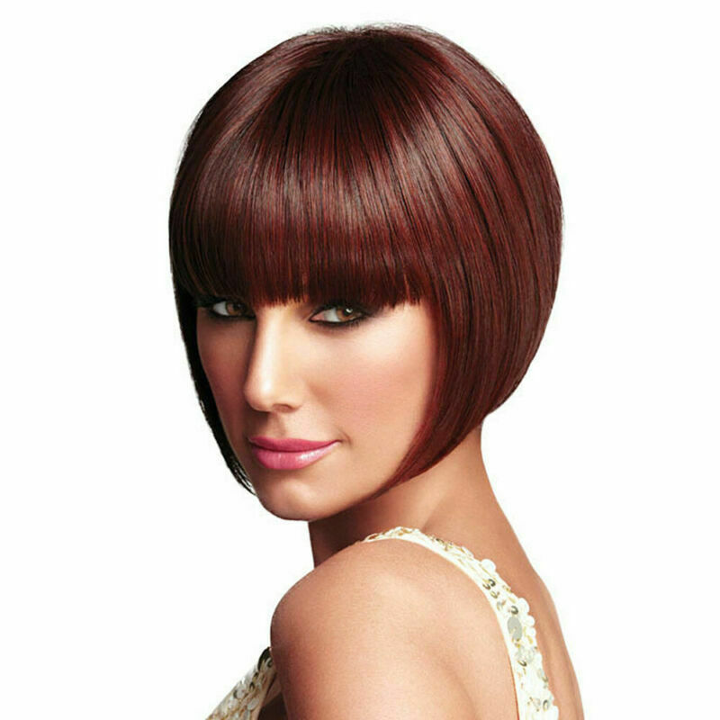 Ladies Fancy Dress Wig Pixie Bob Style Full Short Synthetic Hair Party Cosplay