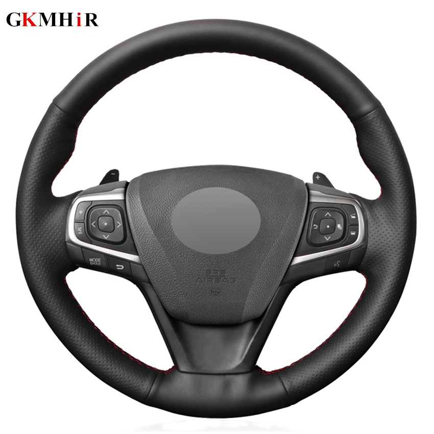 Black Leather Car DIY Hand-stitched Steering Wheel Cover for Toyota Camry 2015 2016 2017 Avalon 2013-2018
Black Leather Car DIY Hand-stitched Steering Wheel Cover for Toyota Camry 2015 2016 2017 Avalon 2013-2018