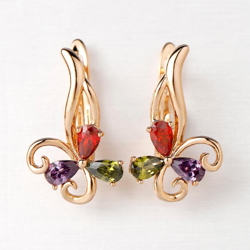 Flower Zircon Stud Earring Design Simple Cute Romantic Jewelry Party Red Crystal Gold Earring Christmas Earrings Women Gift
Flower Zircon Stud Earring Design Simple Cute Romantic Jewelry Party Red Crystal Gold Earring Christmas Earrings Women Gift