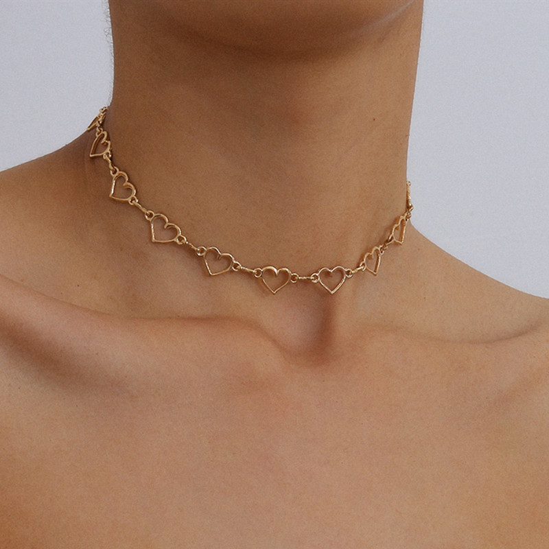 Fashion Sweet Love Heart Choker Necklace Hollow Heart Necklace Statement Cute Jewelry Friendship Gifts
Fashion Sweet Love Heart Choker Necklace Hollow Heart Necklace Statement Cute Jewelry Friendship Gifts