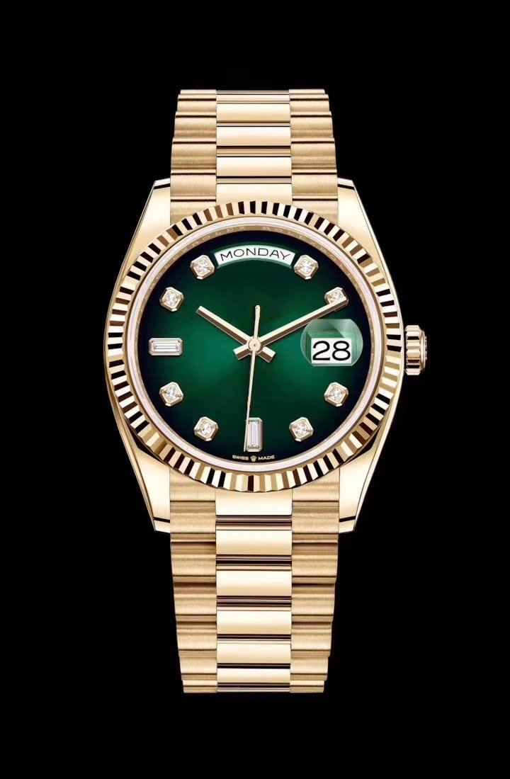 classic MAN watch Stainless steel watch automatic watch male clock Gold color green face r71, Blue
classic MAN watch Stainless steel watch automatic watch male clock Gold color green face r71, Blue