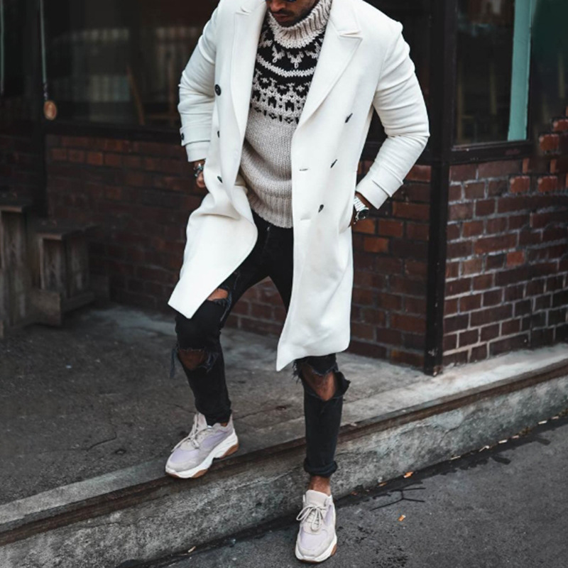Winter Mens Jackets Fashion Long Sleeve White Color Double Breasted Long Coats New Mens Winter Clothing, Black;brown
Winter Mens Jackets Fashion Long Sleeve White Color Double Breasted Long Coats New Mens Winter Clothing, Black;brown
