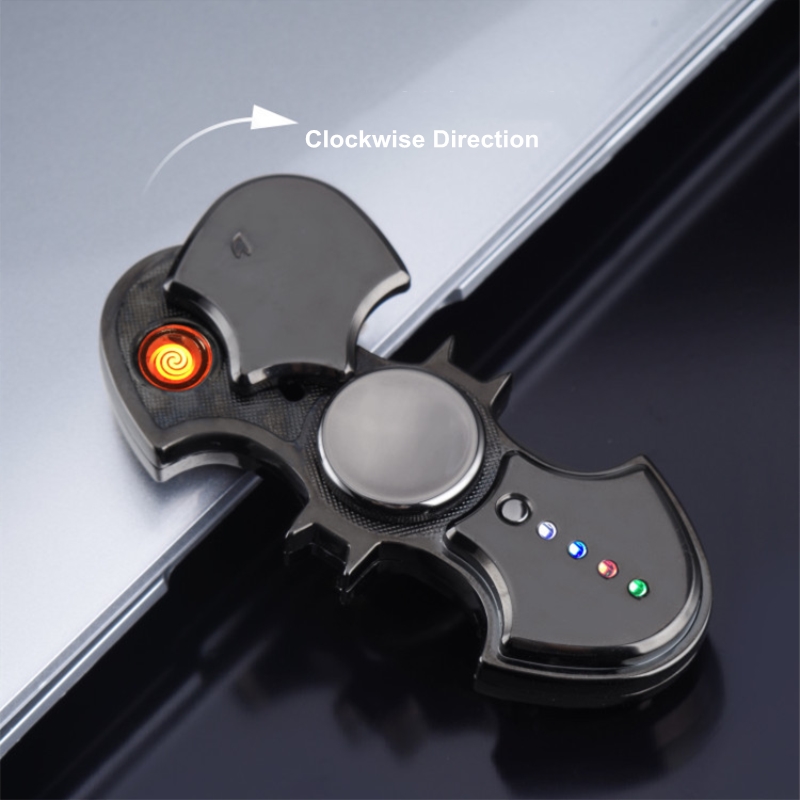 New Creative Batman Fidget Spinner USB Electronic Plasma Lighter Varieties LED Light Cigarette Lighter Funny Spinning Toy Gadgets For Men от DHgate WW
