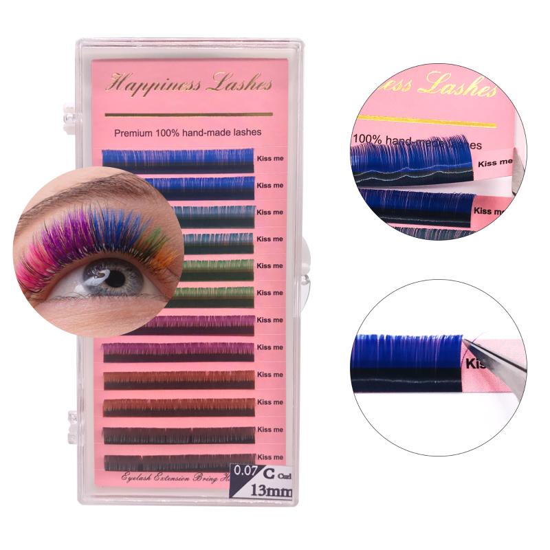 Colors Eyelash Extensions Rainbow Individual Classic Mink 0.07 C/D Curl Lashes Free Shipping 100% Hand-made
Colors Eyelash Extensions Rainbow Individual Classic Mink 0.07 C/D Curl Lashes Free Shipping 100% Hand-made