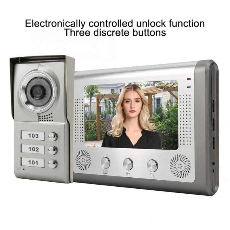 Apartment 3 Units Wired Video Door Phone Audio Visual Doorbell Intercom Entry System
Apartment 3 Units Wired Video Door Phone Audio Visual Doorbell Intercom Entry System