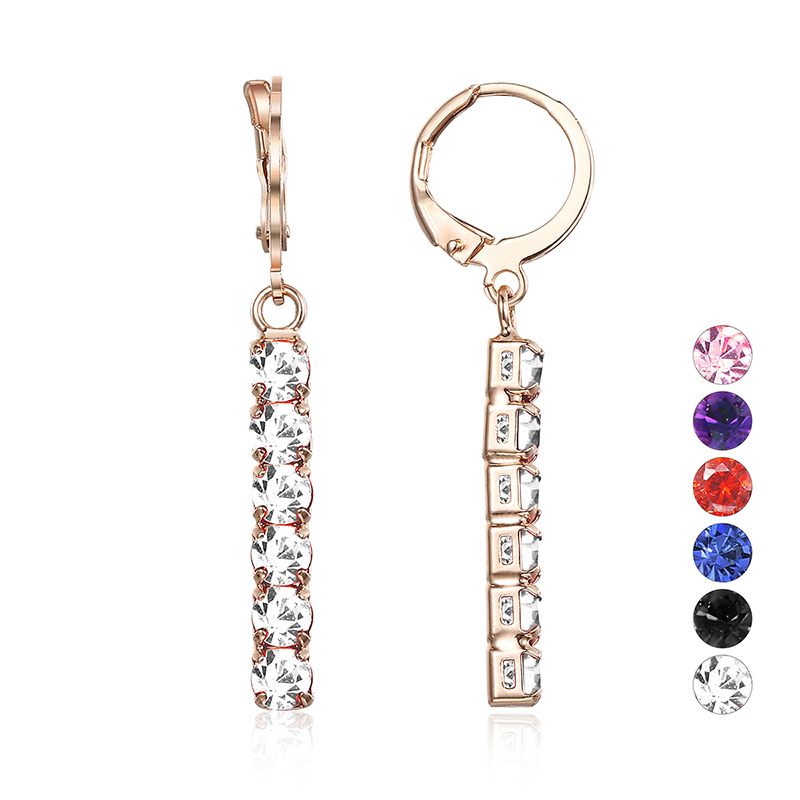 Davieslee Drop Earrings For Women 6 Color Cubic Zircon 585 Rose Gold Dangling Earrings Woman Jewelry Valentine's Day Gift LGEM32
Davieslee Drop Earrings For Women 6 Color Cubic Zircon 585 Rose Gold Dangling Earrings Woman Jewelry Valentine's Day Gift LGEM32