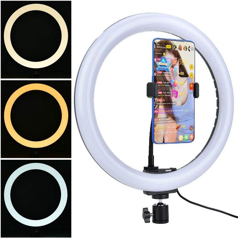 30cm Professional LED Selfie Ring Fill Light for Video Record Live Broadcast Selfie Modes Makeup Light for all phones,cameras
30cm Professional LED Selfie Ring Fill Light for Video Record Live Broadcast Selfie Modes Makeup Light for all phones,cameras