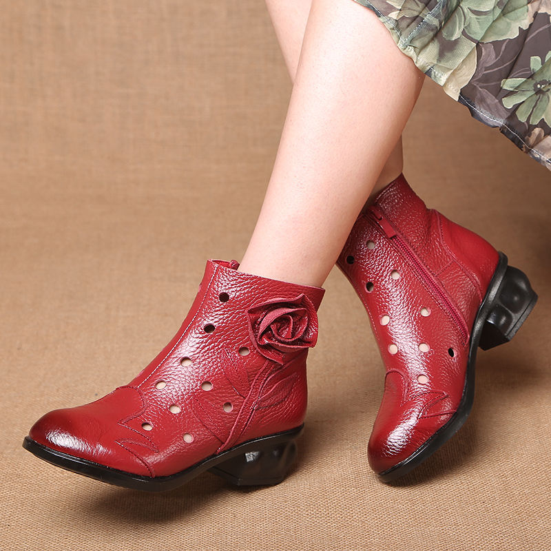 Women's Boots Genuine Leather Handmade Retro Boots Flat Shoes Mulitcolor snow for Women C266, Red hole
Women's Boots Genuine Leather Handmade Retro Boots Flat Shoes Mulitcolor snow for Women C266, Red hole