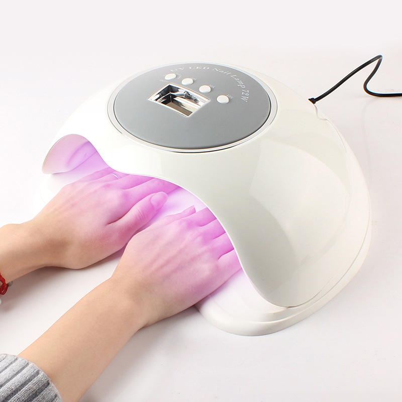 2 Hand 72W Lamp For Nails 10S/30S/60S/99S Timer UV LED Gel Light Lamp Nail Art Manicure Machine Dryer For Nails, White
2 Hand 72W Lamp For Nails 10S/30S/60S/99S Timer UV LED Gel Light Lamp Nail Art Manicure Machine Dryer For Nails, White