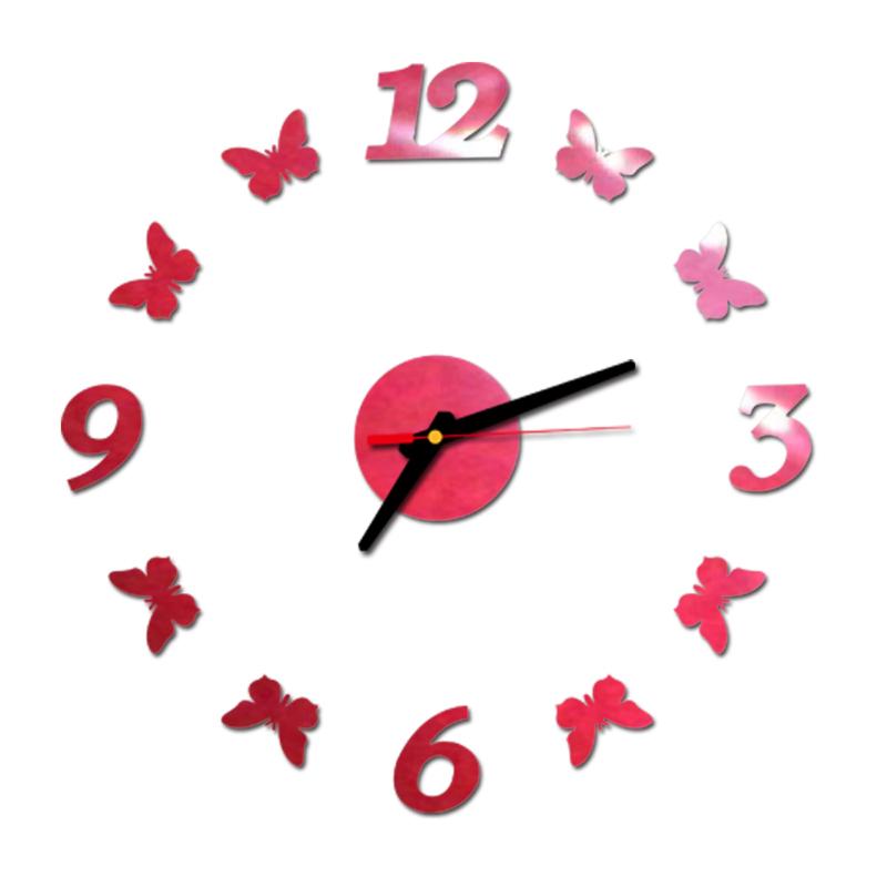 Wall Clock Acrylic Butterfly Shape Mirror Round Living Room Decoration DIY Art Large Clock
Wall Clock Acrylic Butterfly Shape Mirror Round Living Room Decoration DIY Art Large Clock