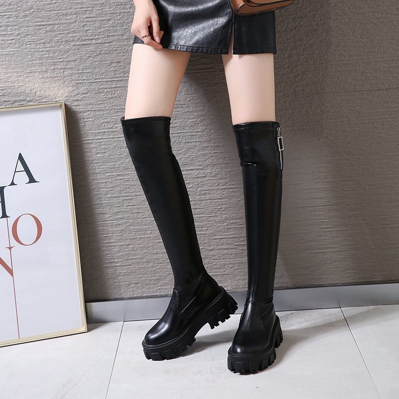 Black Platform Thigh High Boots Women Sexy Slim Round Toe Over The Knee Boots Winter Warm Thick Sole Women Long 2020
Black Platform Thigh High Boots Women Sexy Slim Round Toe Over The Knee Boots Winter Warm Thick Sole Women Long 2020