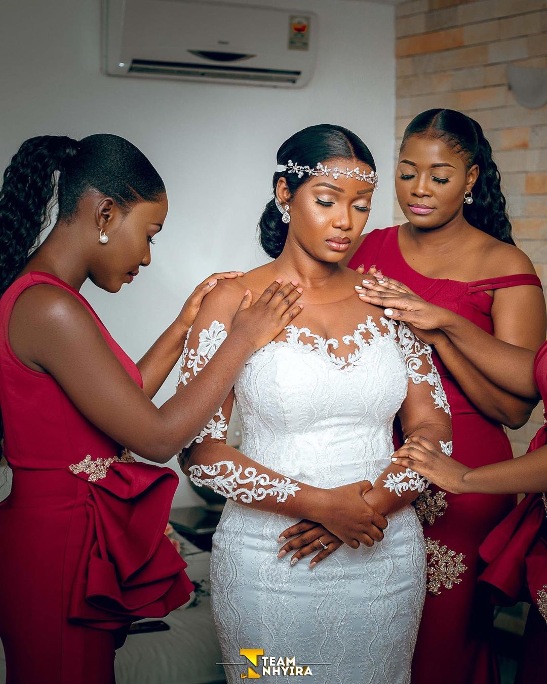 plus size arabic aso ebi lace mermaid sexy wedding dresses sheer neck bridal dresses long sleeves wedding gowns zj901