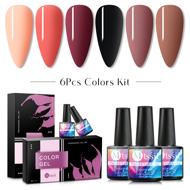 Mtssii Nail Gel Polish Set 6PCS Nail Kit Set Glitter Holographics Soak Off UV Gel Varnish Kit For Art
Mtssii Nail Gel Polish Set 6PCS Nail Kit Set Glitter Holographics Soak Off UV Gel Varnish Kit For Art