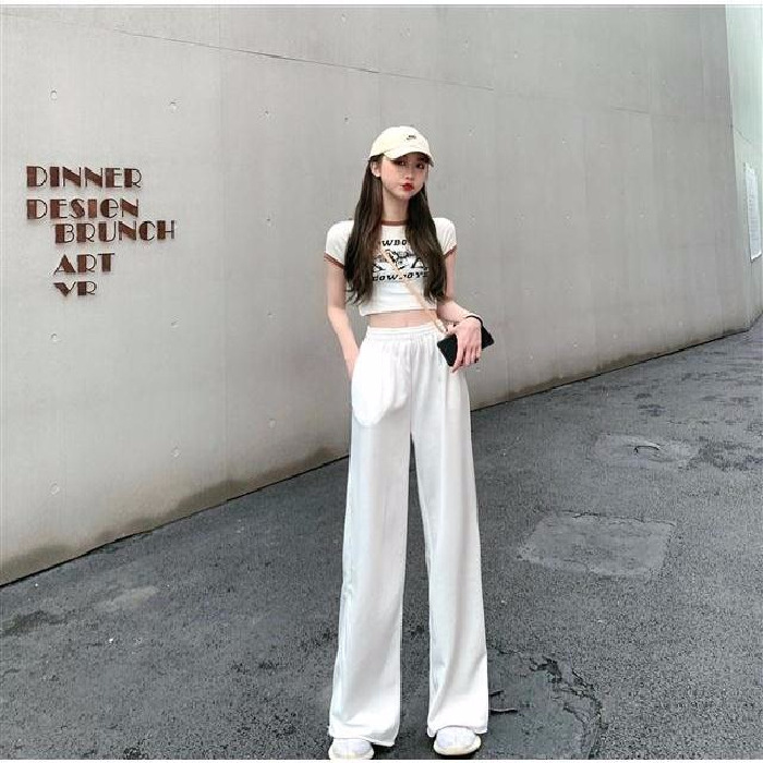 2020 New Summer Women Trousers Pants Casual Wide Leg Sports Pants High Waist Straight Solid Color Pocket Free Shipping, Black
2020 New Summer Women Trousers Pants Casual Wide Leg Sports Pants High Waist Straight Solid Color Pocket Free Shipping, Black
