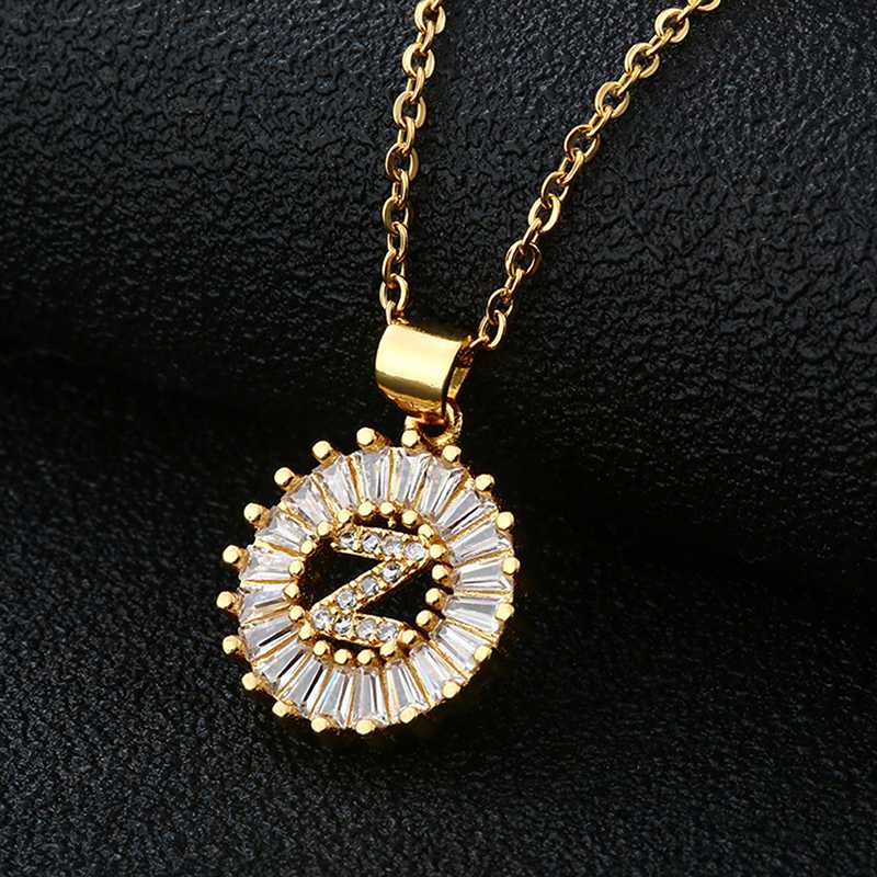 Letter Pendant Necklace Women Copper Inlaid Cubic Zirconia Necklace Lady Stainless Steel Chain Necklaces Girls Jewelry
Letter Pendant Necklace Women Copper Inlaid Cubic Zirconia Necklace Lady Stainless Steel Chain Necklaces Girls Jewelry