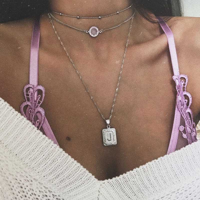Kpop Metal letter J pendant necklace Fashion crystal Choker necklace Layered Women charm gift
Kpop Metal letter J pendant necklace Fashion crystal Choker necklace Layered Women charm gift