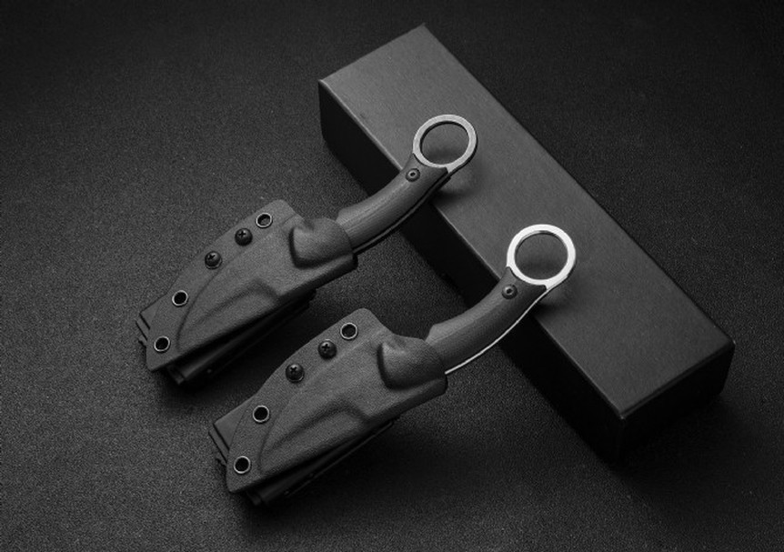 Bas15 PICOLOMAKO Claw Karambit D2 G10 Handle Tactical Rescue Pocket Fixed Blade Knife Hunting Fishing EDC Survival Tool Knives a2886