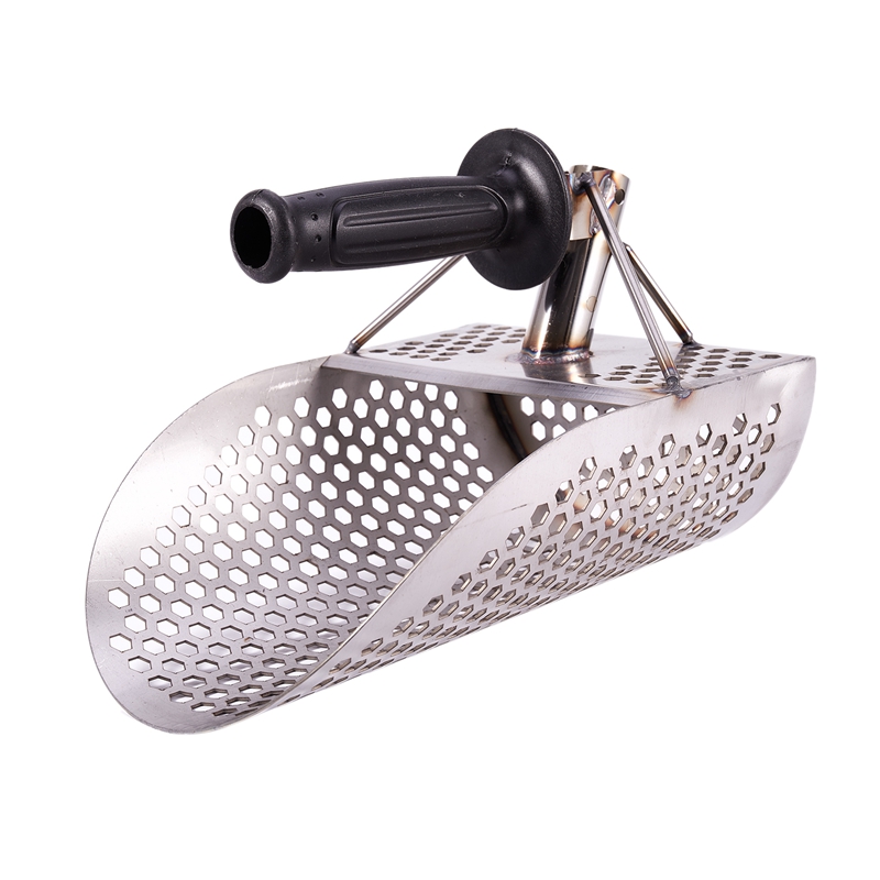 Sand Scoop for Metal Detecting, Stainless Steel with Hexahedron 7Mm Holes for Beach Treasure Hunting Plastic Handle
Sand Scoop for Metal Detecting, Stainless Steel with Hexahedron 7Mm Holes for Beach Treasure Hunting Plastic Handle