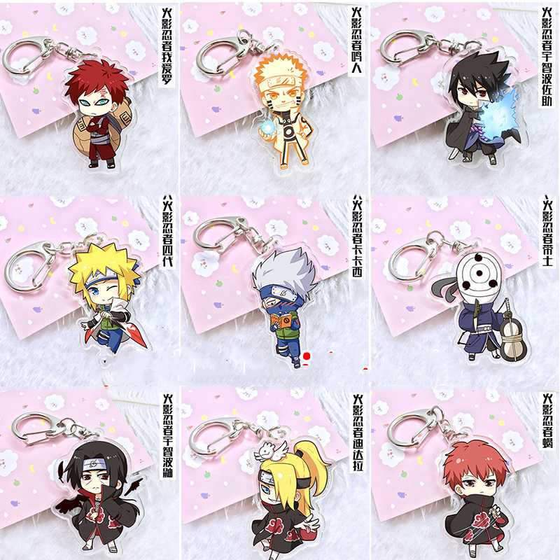 Keychains 6cm Anime Keychain Naruto Kakashi Shikamaru Uzumaki And Bijuu Twoside Print Keyrings Portachiavi Key Holder
Keychains 6cm Anime Keychain Naruto Kakashi Shikamaru Uzumaki And Bijuu Twoside Print Keyrings Portachiavi Key Holder