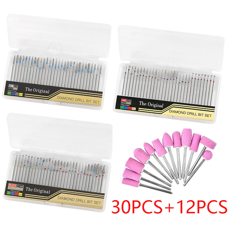 42PC Diamond Nail Drill Bits Set Milling Cutters Nail Files Gel Cuticle Clean Electric Drill Machine Manicure Pedicure Accessory
42PC Diamond Nail Drill Bits Set Milling Cutters Nail Files Gel Cuticle Clean Electric Drill Machine Manicure Pedicure Accessory
