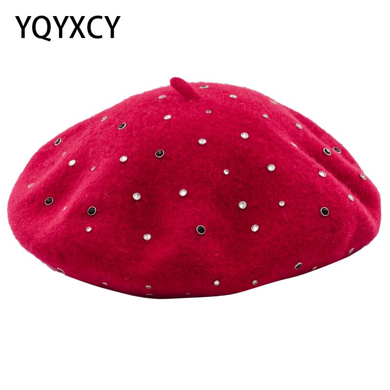 Wool Beret embroidery Rhinestone Womens Hats Winter Hats For Women Ladies Vintage Bonnet Chapeau Femme Beret Cap Gorras, White
Wool Beret embroidery Rhinestone Womens Hats Winter Hats For Women Ladies Vintage Bonnet Chapeau Femme Beret Cap Gorras, White