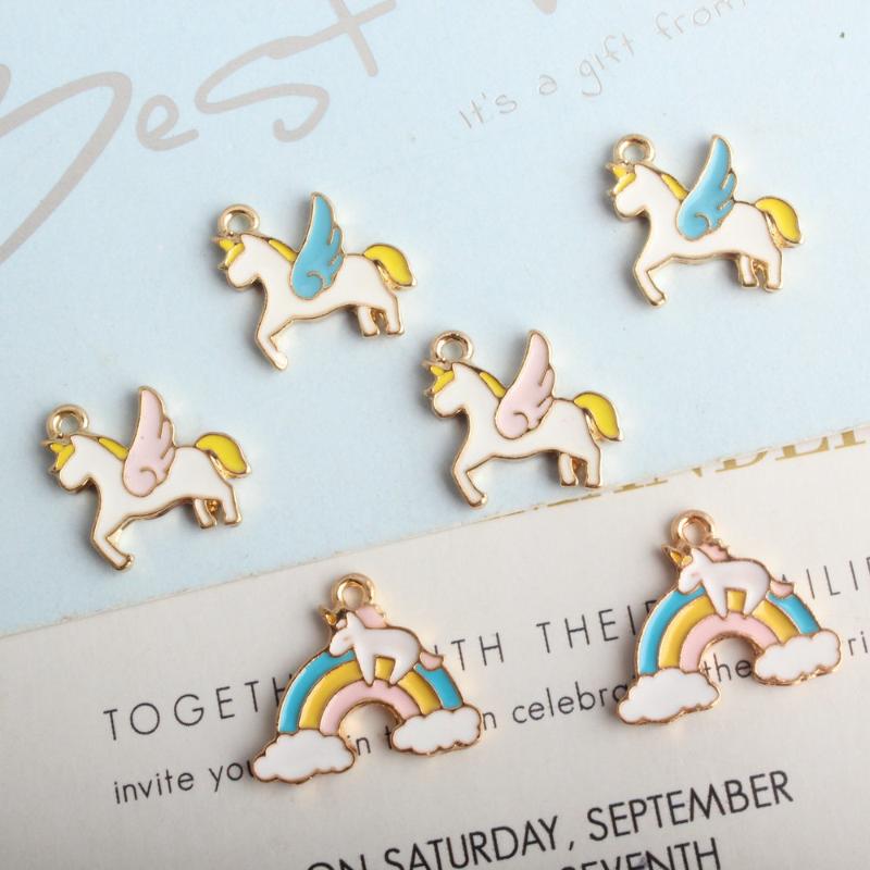 MRHUANG 10pcs/pack Rainbow Horse Enamel Charms DIY Bracelet Earrings for women Jewelry Accessory
MRHUANG 10pcs/pack Rainbow Horse Enamel Charms DIY Bracelet Earrings for women Jewelry Accessory